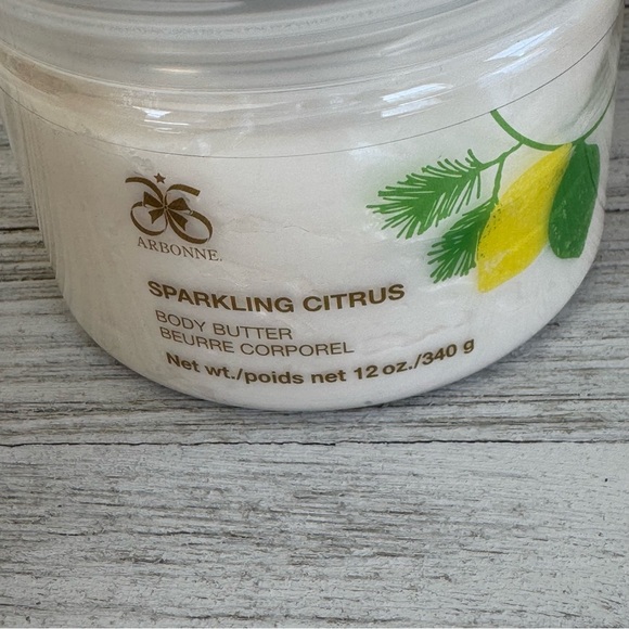Discontinued Arbonne Sparkling Citrus Sugar Scrub,shower gel, & body butter NEW - Picture 7 of 13